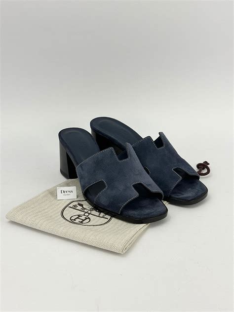 Hermès Helia 60 Suede Slides 